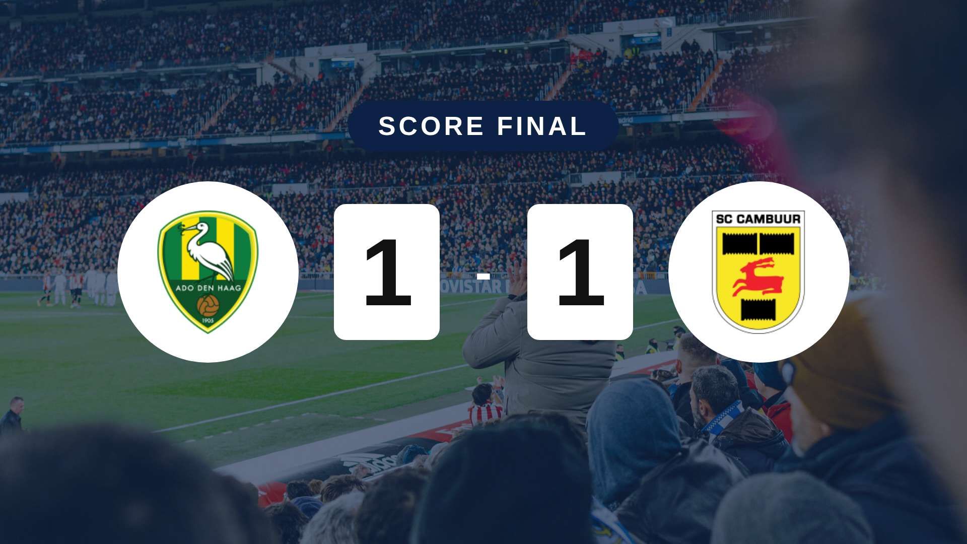Résumé du match ADO Den Haag vs SC Cambuur du 19 septembre 2026