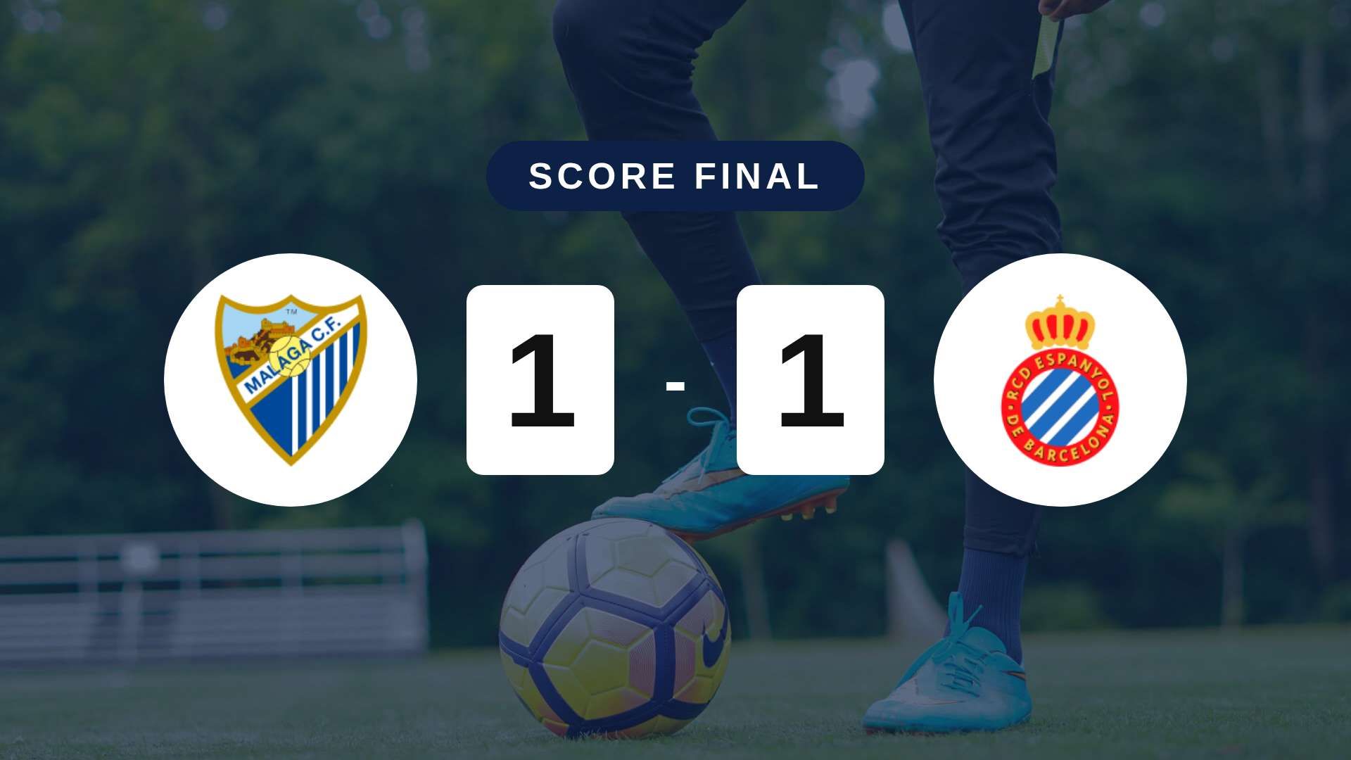 Résumé du match Málaga vs Espanyol du 9 octobre 2026