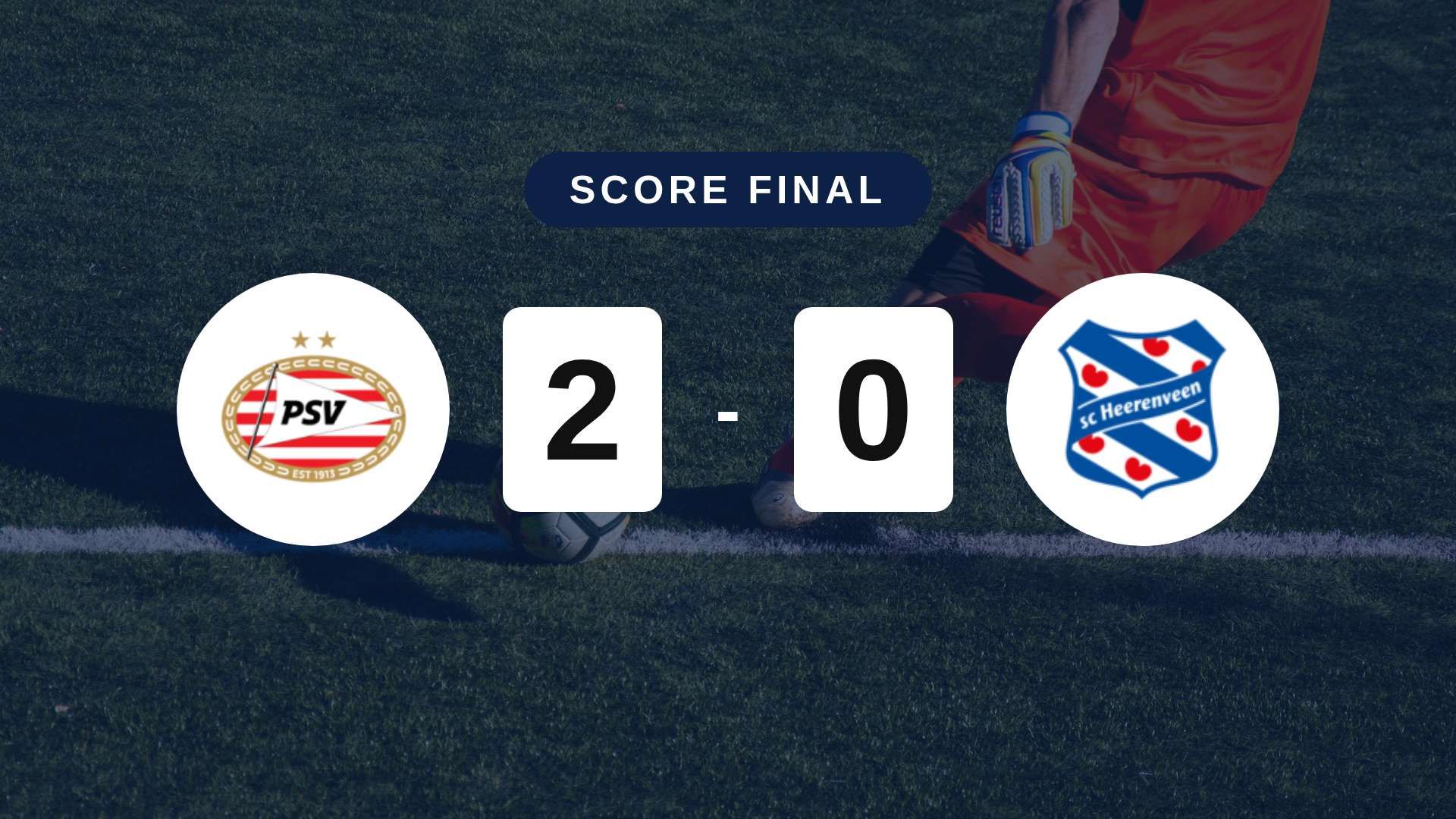 Résumé du match PSV vs SC Heerenveen du 9 octobre 2026