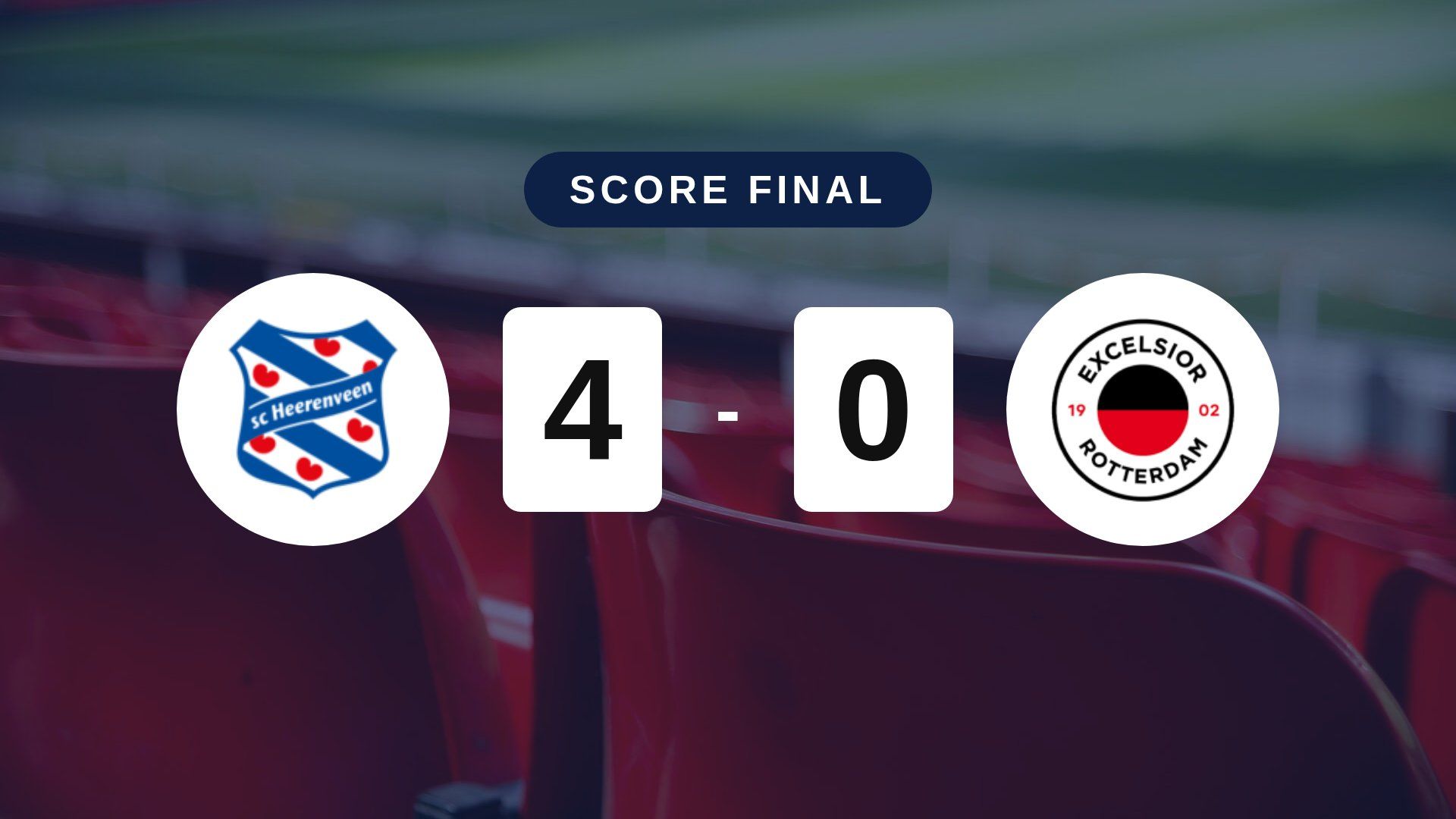 Résumé du match SC Heerenveen vs Excelsior du 16 octobre 2026