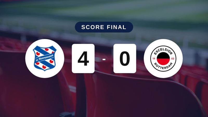 Résumé du match SC Heerenveen vs Excelsior du 16 octobre 2026