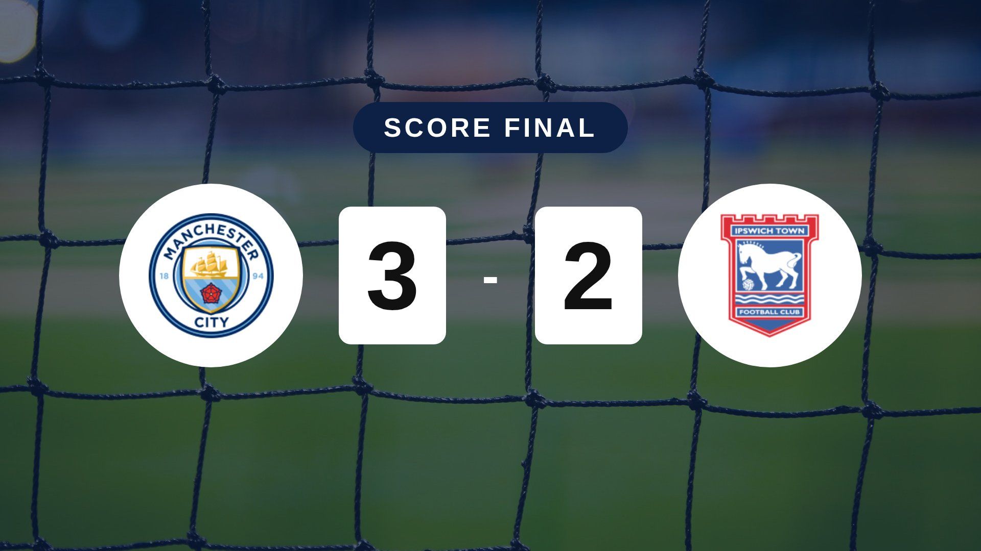 Résumé du match Manchester City vs Ipswich Town du 17 octobre 2026