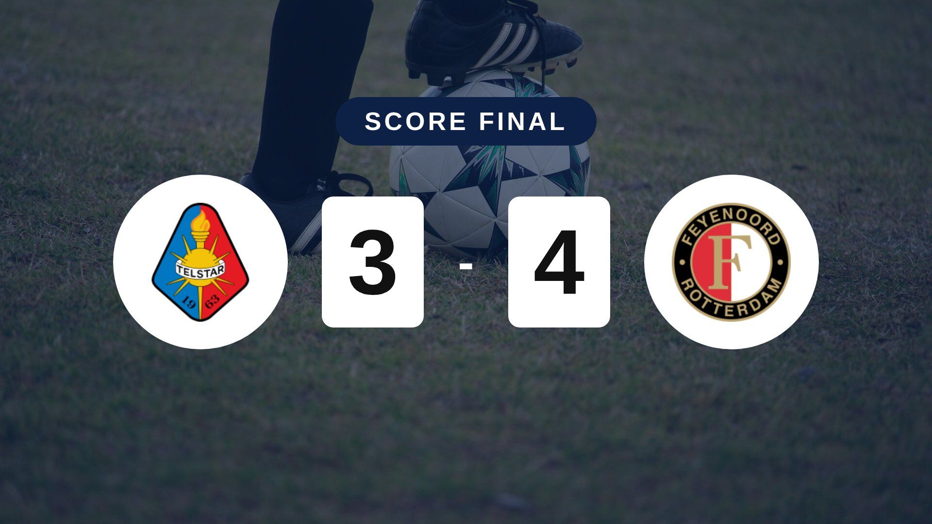 Résumé du match Telstar vs Feyenoord du 17 octobre 2026