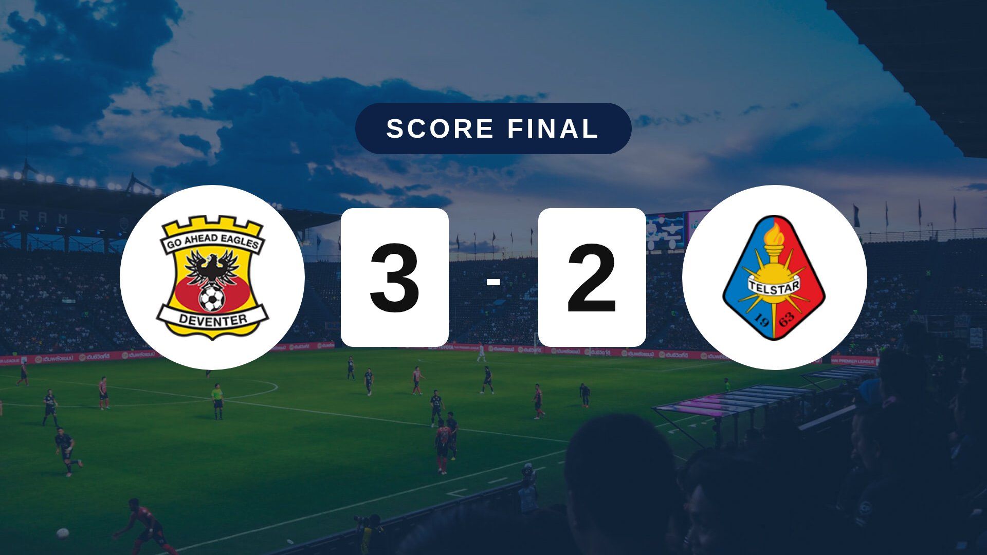 Résumé du match Go Ahead Eagles vs Telstar du 23 octobre 2026