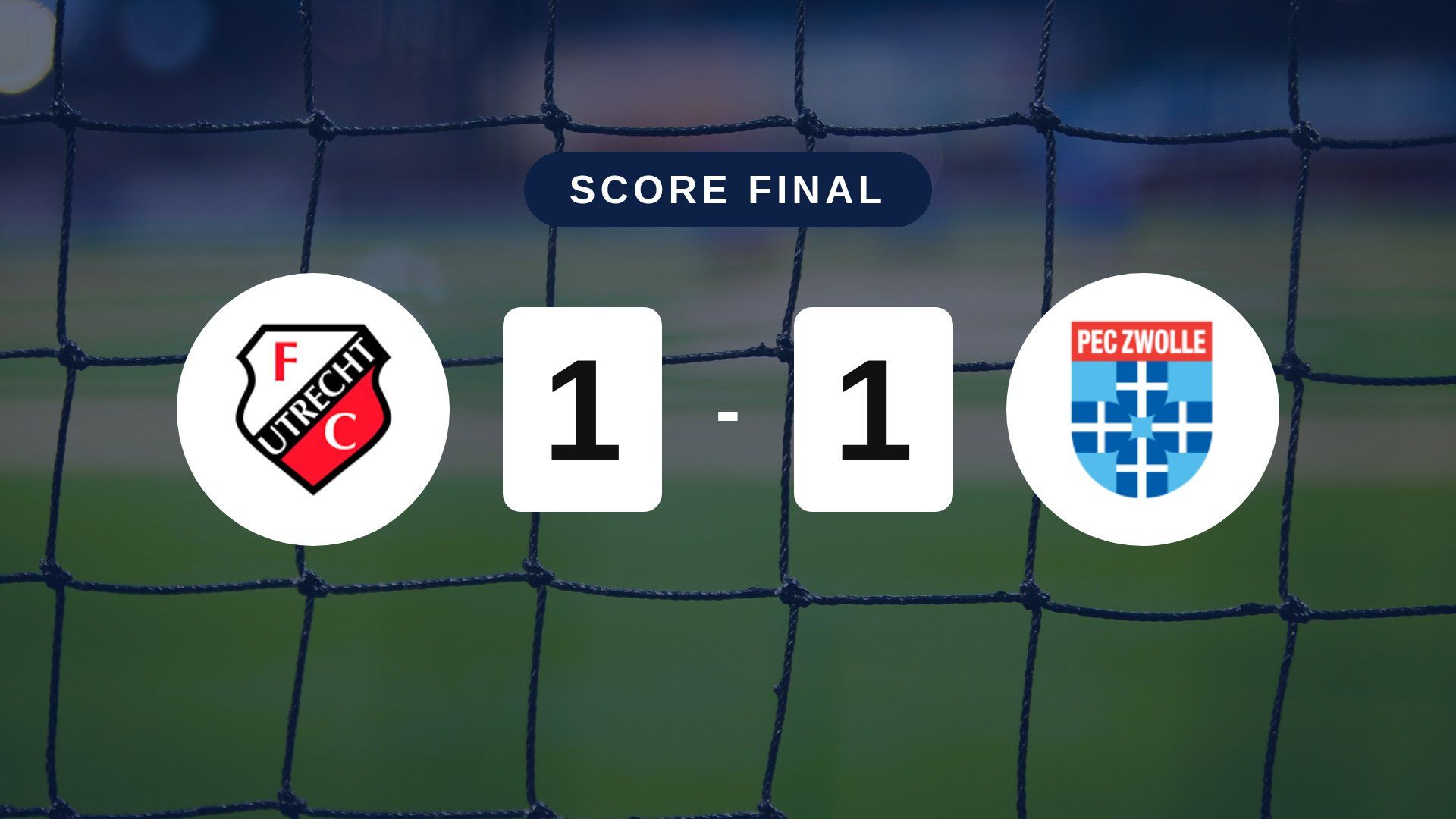 Résumé du match FC Utrecht vs PEC Zwolle du 24 octobre 2026