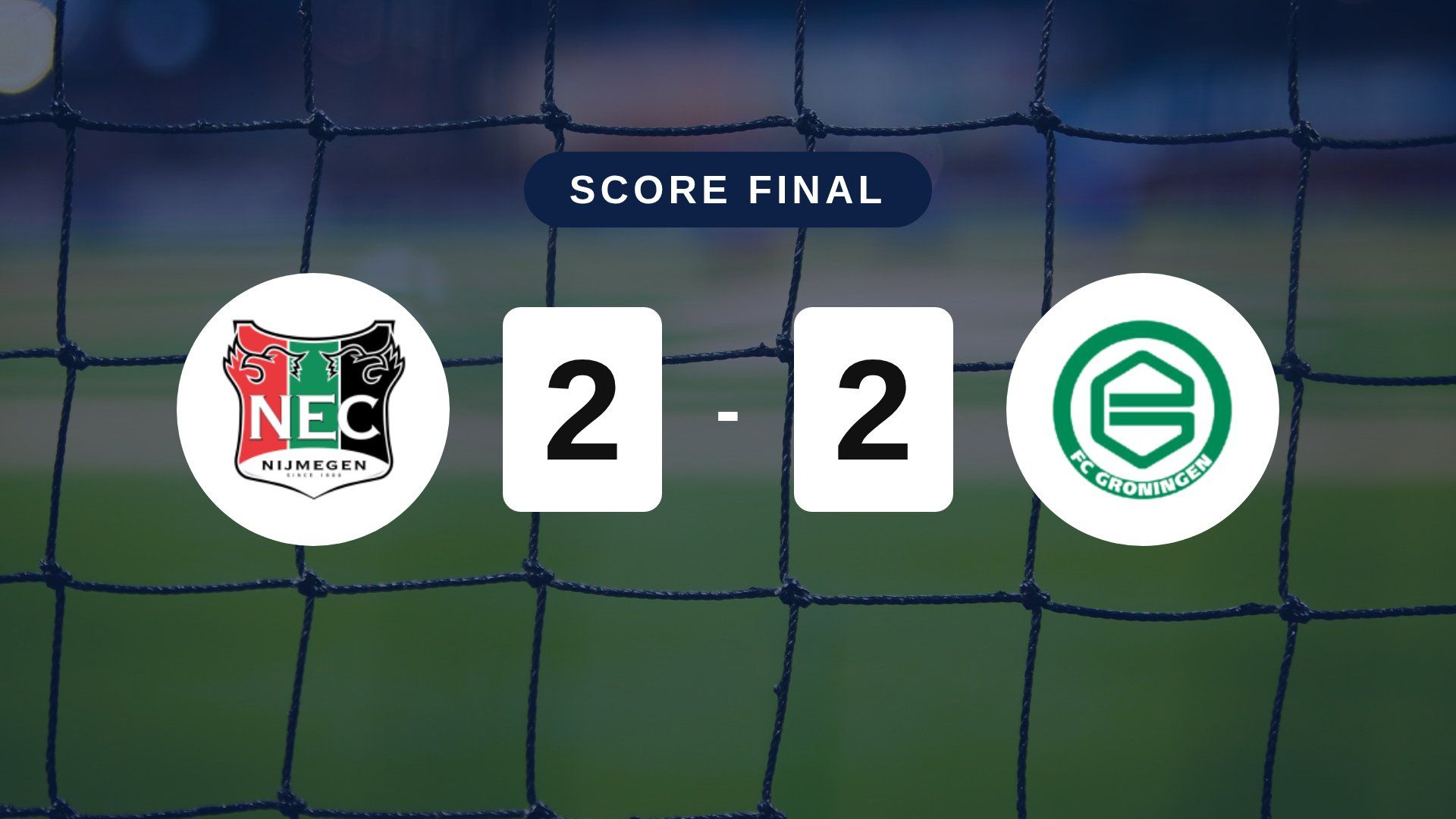 Résumé du match NEC Nijmegen vs FC Groningen du 25 octobre 2026