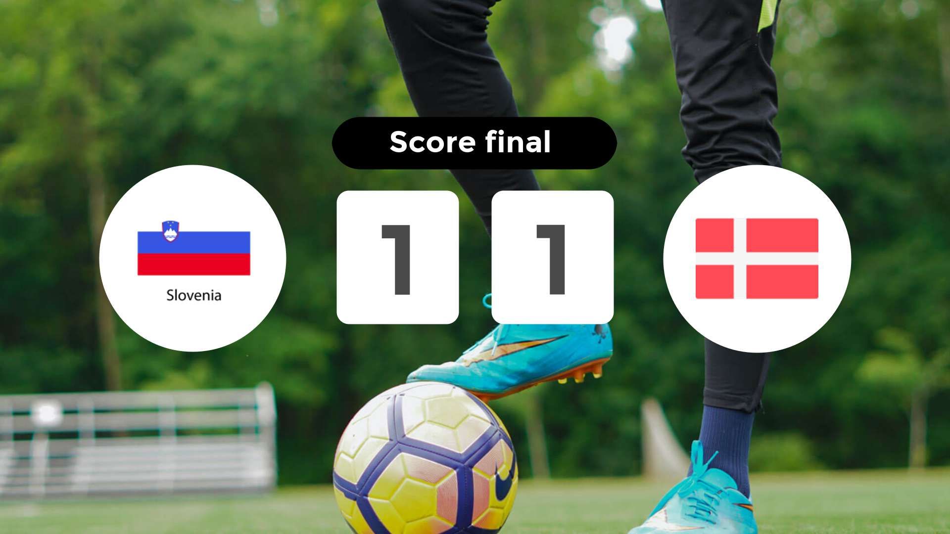 Résumé du match Slovénie vs Danemark du 16 juin 2024
