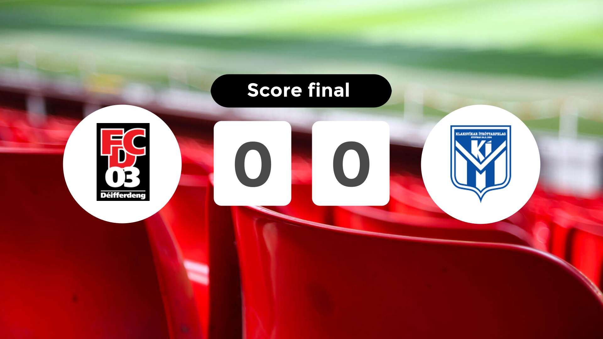 Résumé du match Differdange 03 vs KÍ du 17 juillet 2024