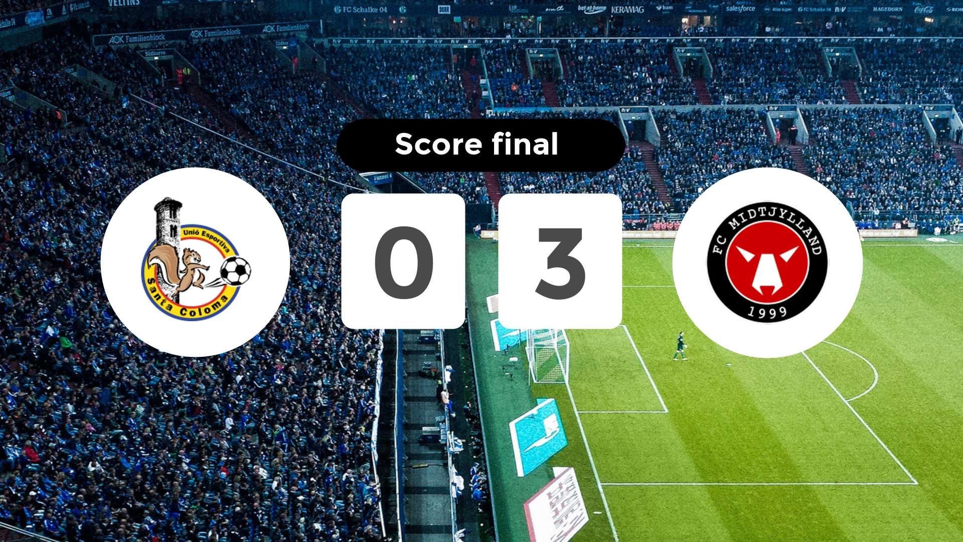 Résumé du match UE Santa Coloma vs Midtjylland du 23 juillet 2024