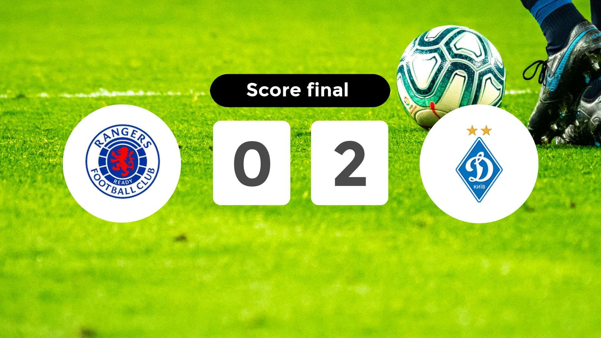 Résumé du match Rangers vs Dynamo Kyiv du 13 août 2024